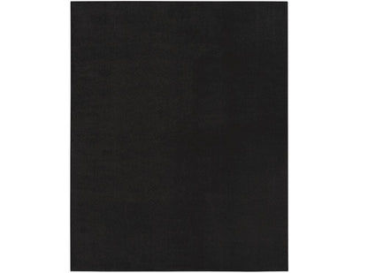 4' X 6' Black Stain Resistant Indoor Outdoor Area Rug