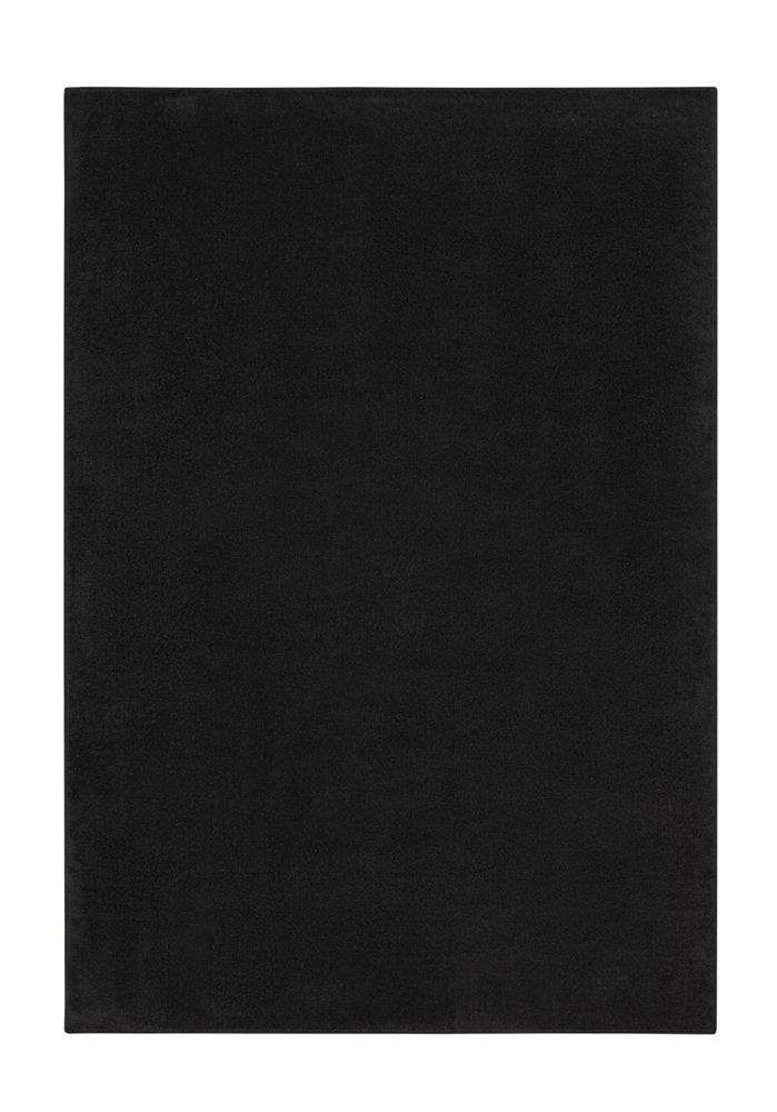 6' X 9' Black Stain Resistant Indoor Outdoor Area Rug