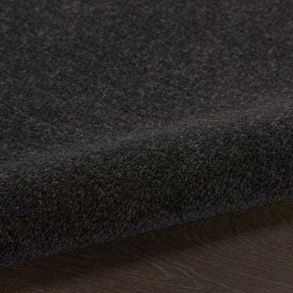 7' X 10' Black Indoor Outdoor Area Rug