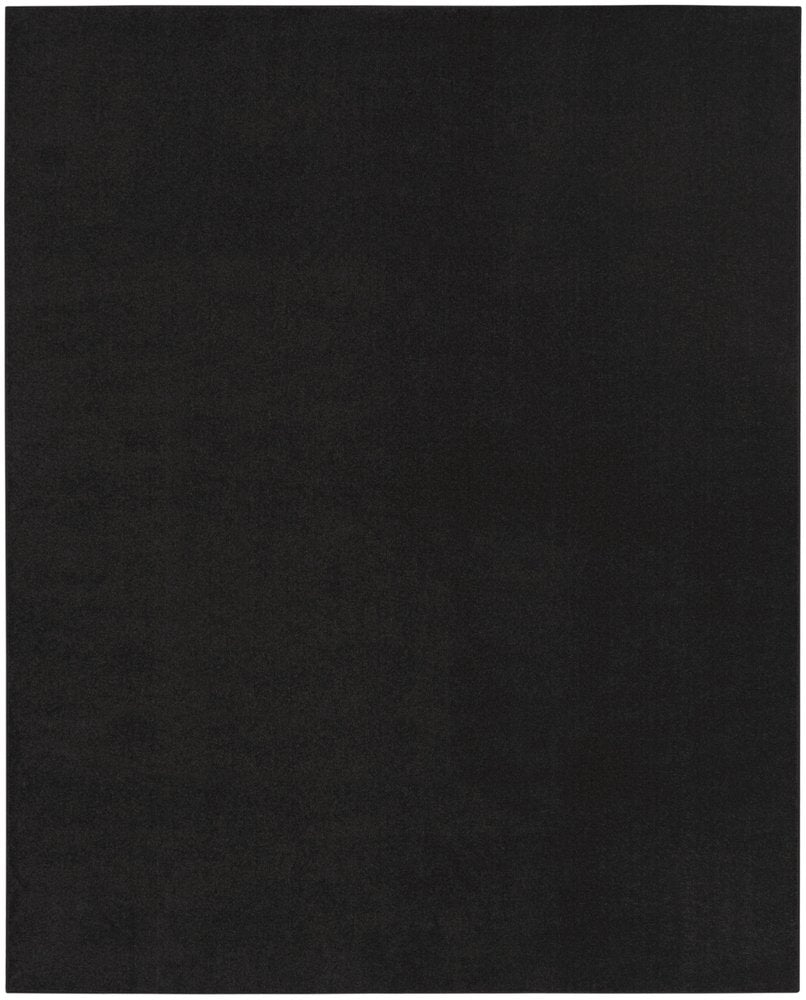 7' X 10' Black Indoor Outdoor Area Rug
