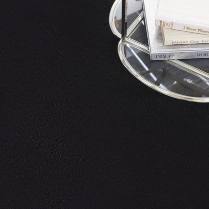 8' X 8' Black Round Indoor Outdoor Area Rug