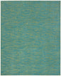 10' X 14' Blue And Green Indoor Outdoor Area Rug