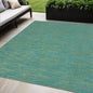 4' X 6' Blue And Green Indoor Outdoor Area Rug