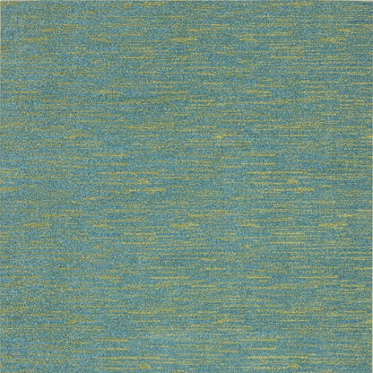 4' X 6' Blue And Green Indoor Outdoor Area Rug