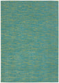 5' X 7' Blue And Green Indoor Outdoor Area Rug
