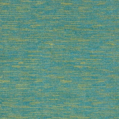 6' X 9' Blue And Green Indoor Outdoor Area Rug