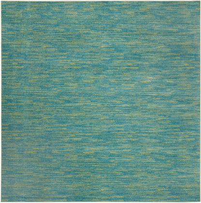 9' Blue And Green Indoor Outdoor Area Rug
