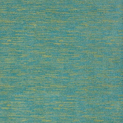 9' X 12' Blue And Green Indoor Outdoor Area Rug