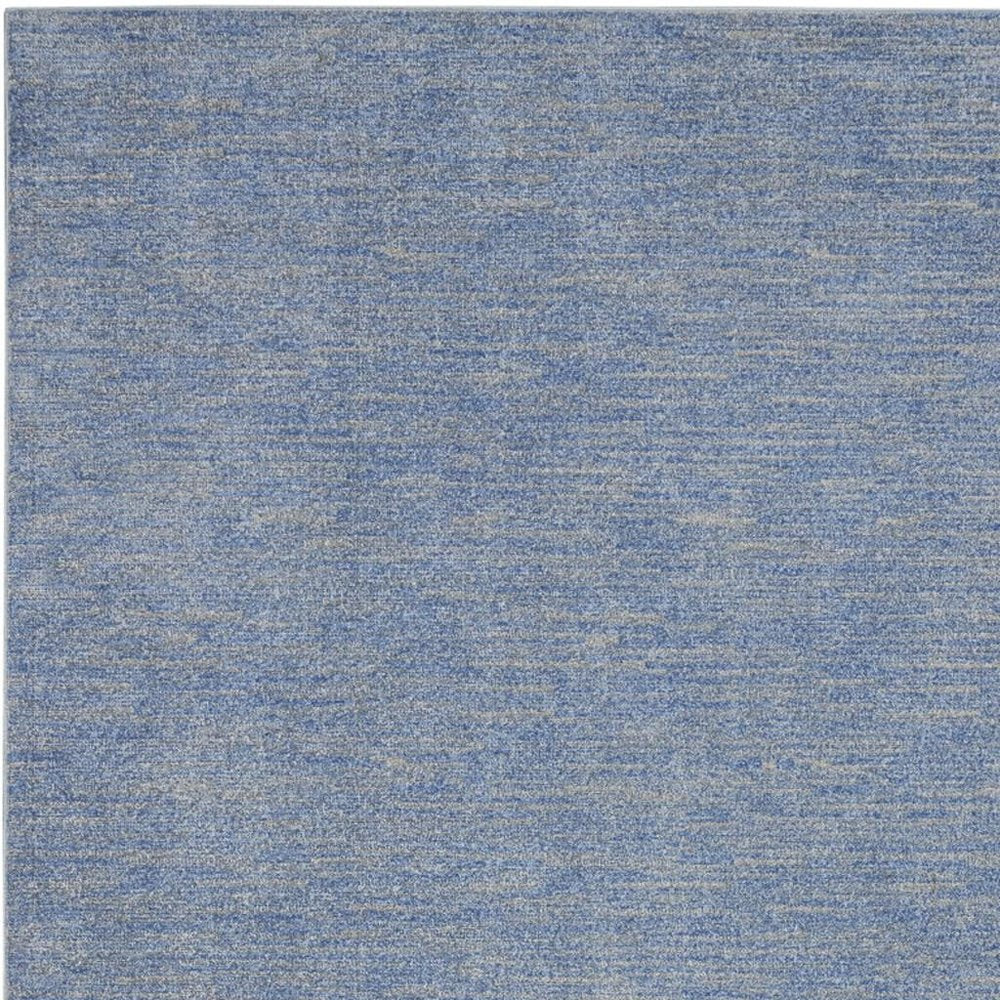 10' X 14' Blue And Gray Indoor Outdoor Area Rug