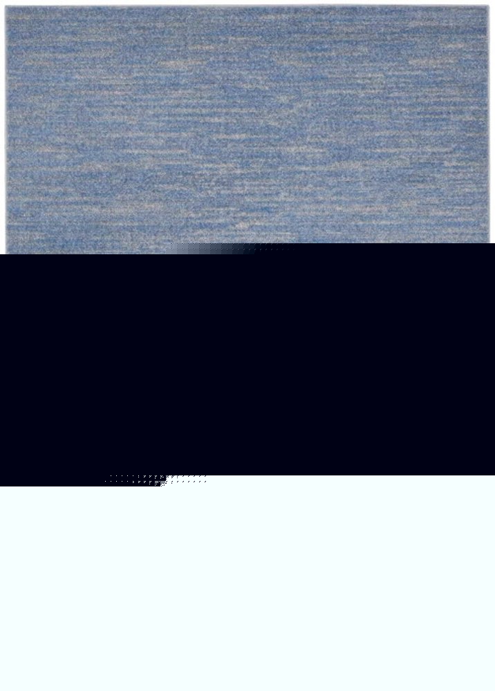 6' X 9' Blue And Gray Indoor Outdoor Area Rug