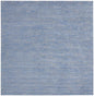 7' Blue And Gray Square Indoor Outdoor Area Rug