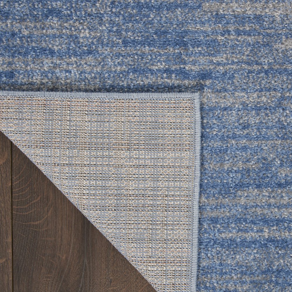 7' X 10' Blue And Gray Indoor Outdoor Area Rug