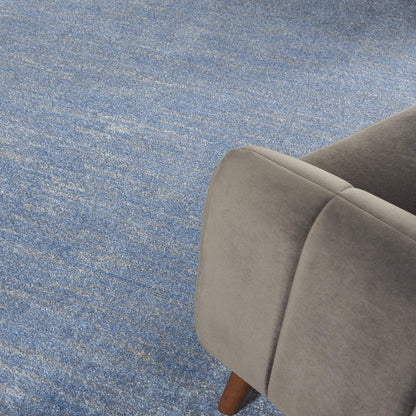 7' X 10' Blue And Gray Indoor Outdoor Area Rug