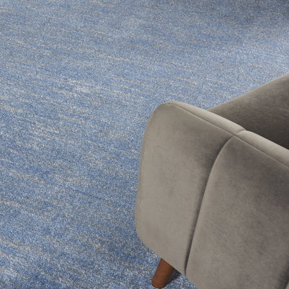 7' X 10' Blue And Gray Indoor Outdoor Area Rug