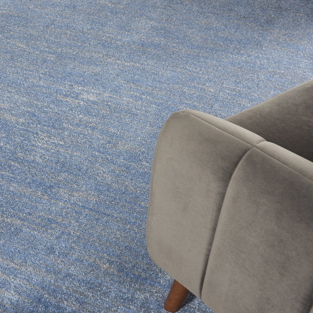 8' X 10' Blue And Gray Indoor Outdoor Area Rug