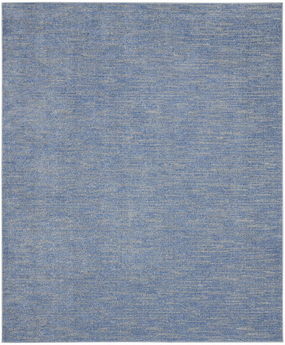 8' X 10' Blue And Gray Indoor Outdoor Area Rug