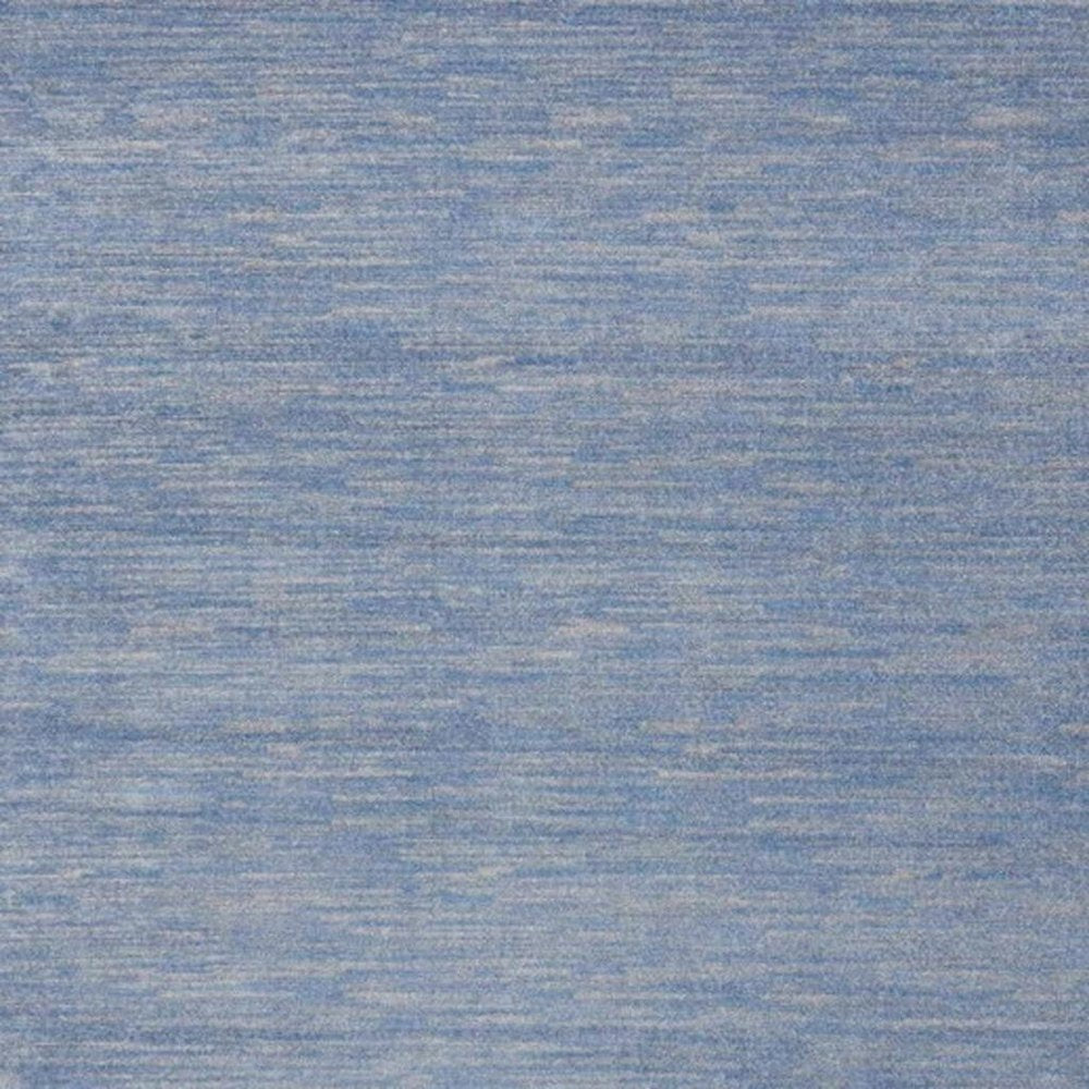 9' Blue And Gray Indoor Outdoor Area Rug
