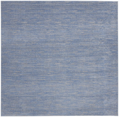 9' Blue And Gray Indoor Outdoor Area Rug