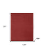 10' X 14' Brick Red Stain Resistant Indoor Outdoor Area Rug