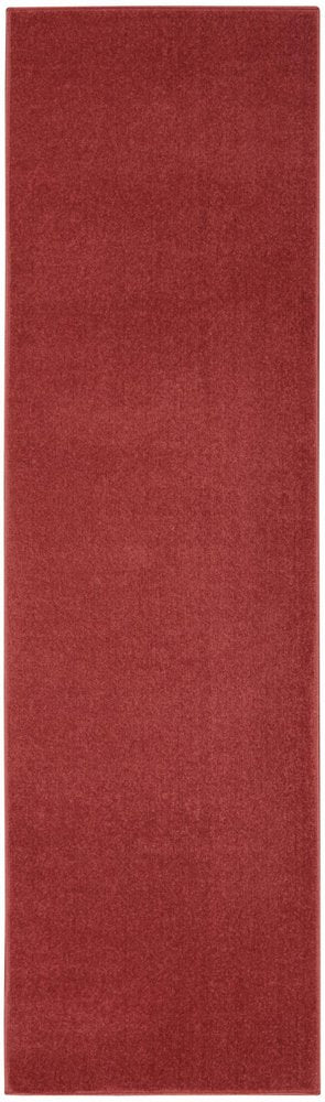 2' X 8' Brick Red Non Skid Indoor Outdoor Runner Rug