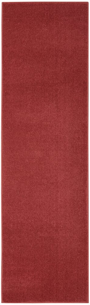2' X 8' Brick Red Non Skid Indoor Outdoor Runner Rug