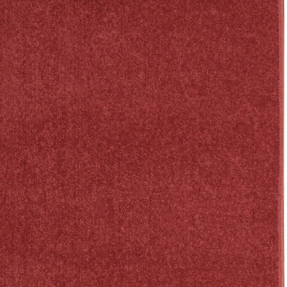 2' X 8' Brick Red Non Skid Indoor Outdoor Runner Rug