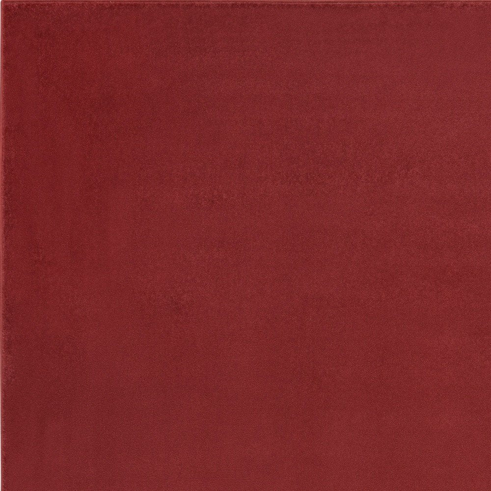 4' X 6' Brick Red Stain Resistant Indoor Outdoor Area Rug