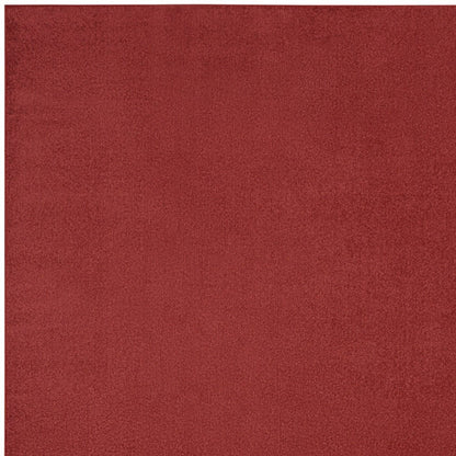 7' X 10' Brick Red Stain Resistant Indoor Outdoor Area Rug