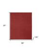 8' X 10' Brick Red Stain Resistant Indoor Outdoor Area Rug