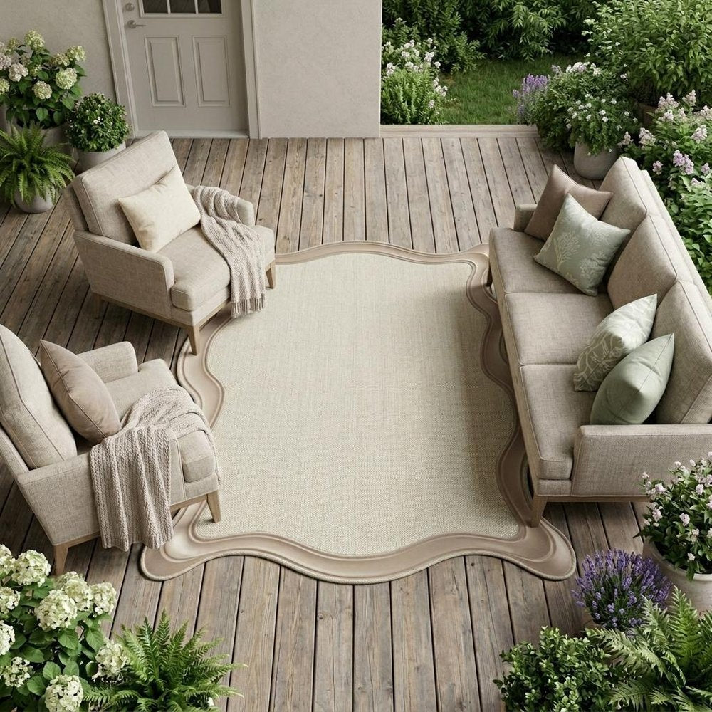 8' X 10' Brick Red Stain Resistant Indoor Outdoor Area Rug