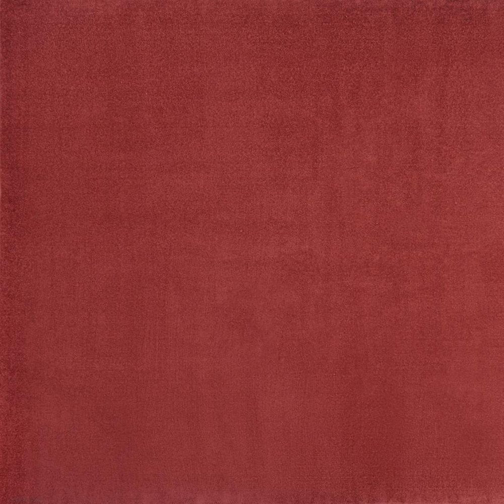 9' Brick Red Square Indoor Outdoor Area Rug