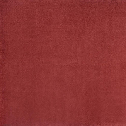 9' Brick Red Square Indoor Outdoor Area Rug