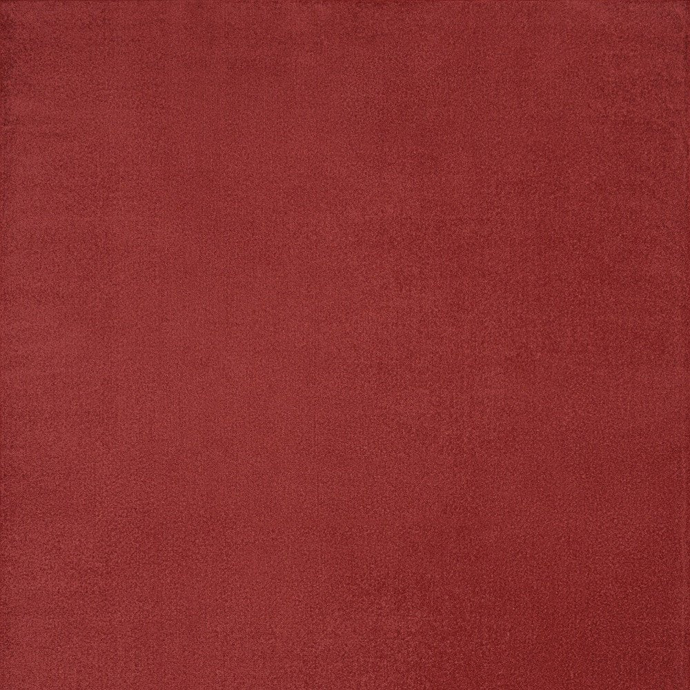 9' X 12' Brick Red Stain Resistant Indoor Outdoor Area Rug