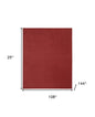 9' X 12' Brick Red Stain Resistant Indoor Outdoor Area Rug