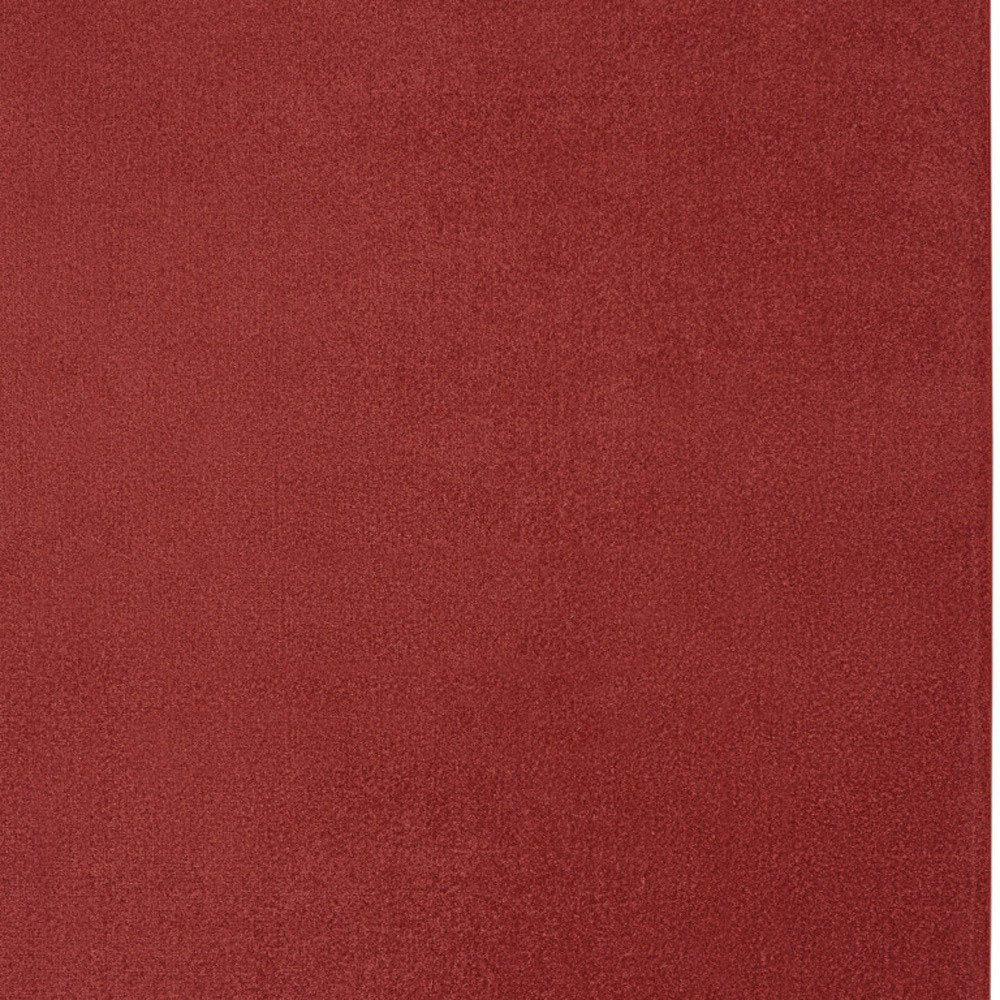 9' X 12' Brick Red Stain Resistant Indoor Outdoor Area Rug