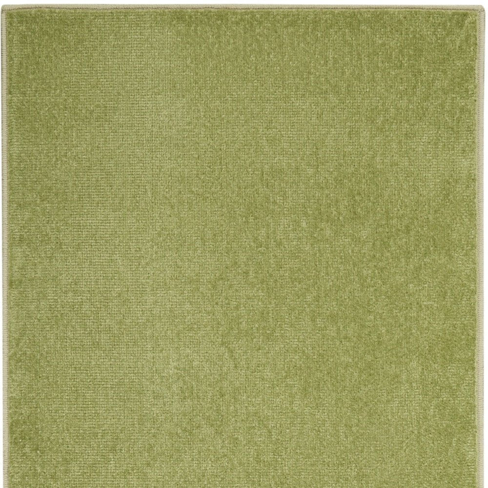 6' Green Indoor Outdoor Runner Rug