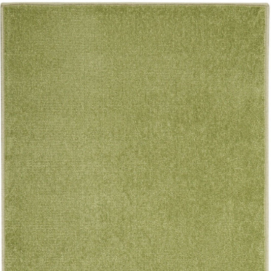 10' Green Indoor Outdoor Runner Rug