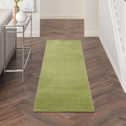 10' Green Indoor Outdoor Runner Rug