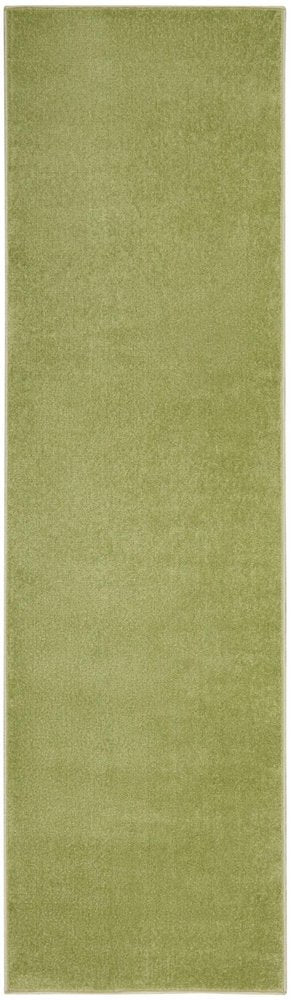 8' Green Indoor Outdoor Runner Rug
