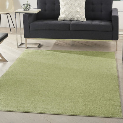 4' X 6' Green Indoor Outdoor Runner Rug