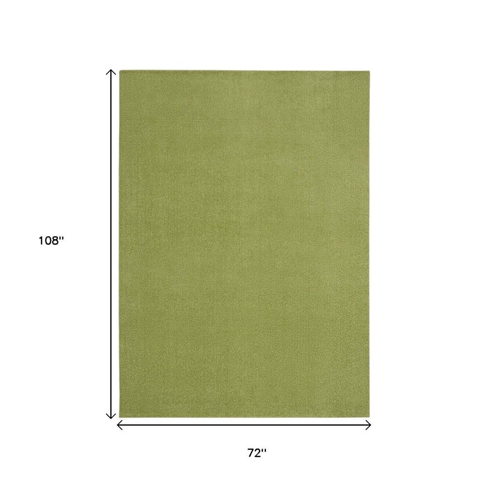 6' X 9' Green Indoor Outdoor Area Rug