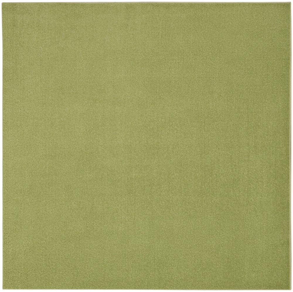 7' Green Square Indoor Outdoor Area Rug