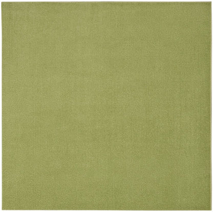 7' Green Square Indoor Outdoor Area Rug