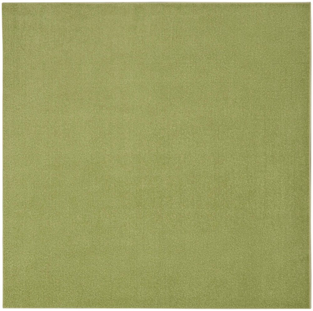 7' Green Square Indoor Outdoor Area Rug