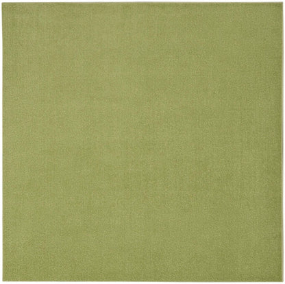 7' Green Square Indoor Outdoor Area Rug