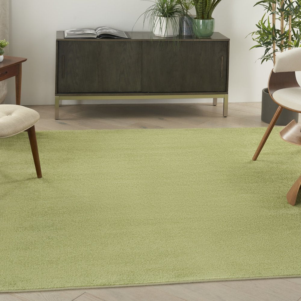 7' Green Square Indoor Outdoor Area Rug
