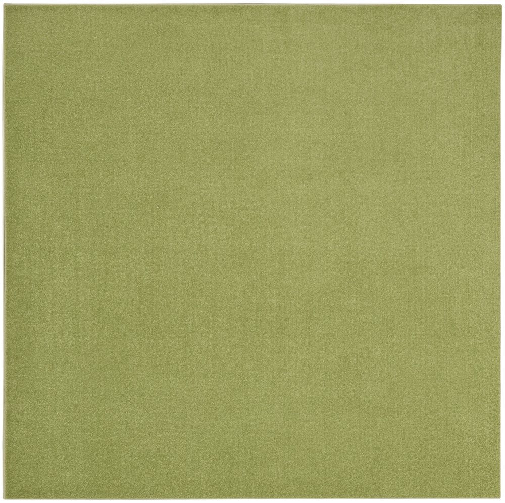 7' Green Square Indoor Outdoor Area Rug