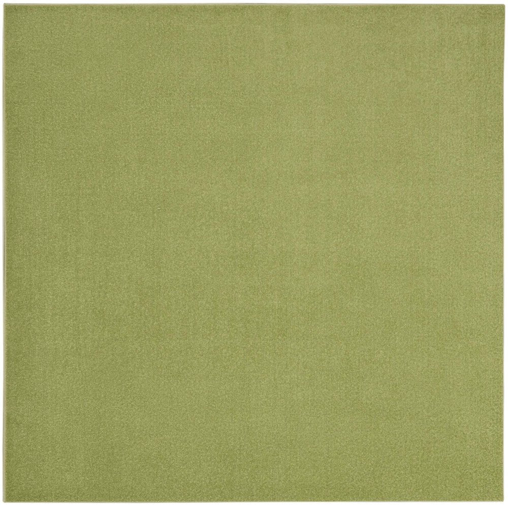 7' Green Square Indoor Outdoor Area Rug