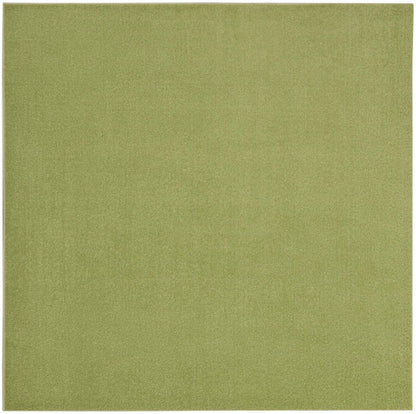 7' Green Square Indoor Outdoor Area Rug