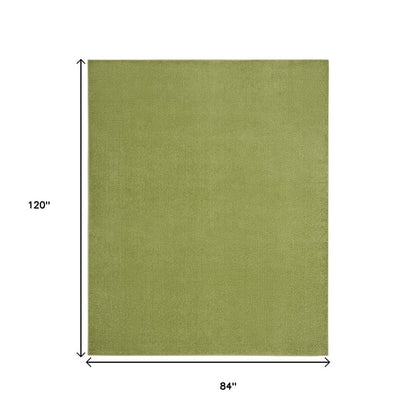 7' X 10' Green Indoor Outdoor Area Rug